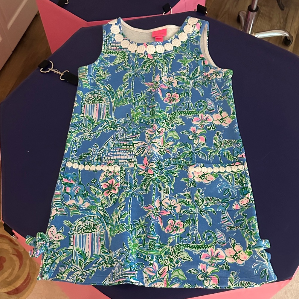Lilly Pulitzer Blue and Pink Floral Dress